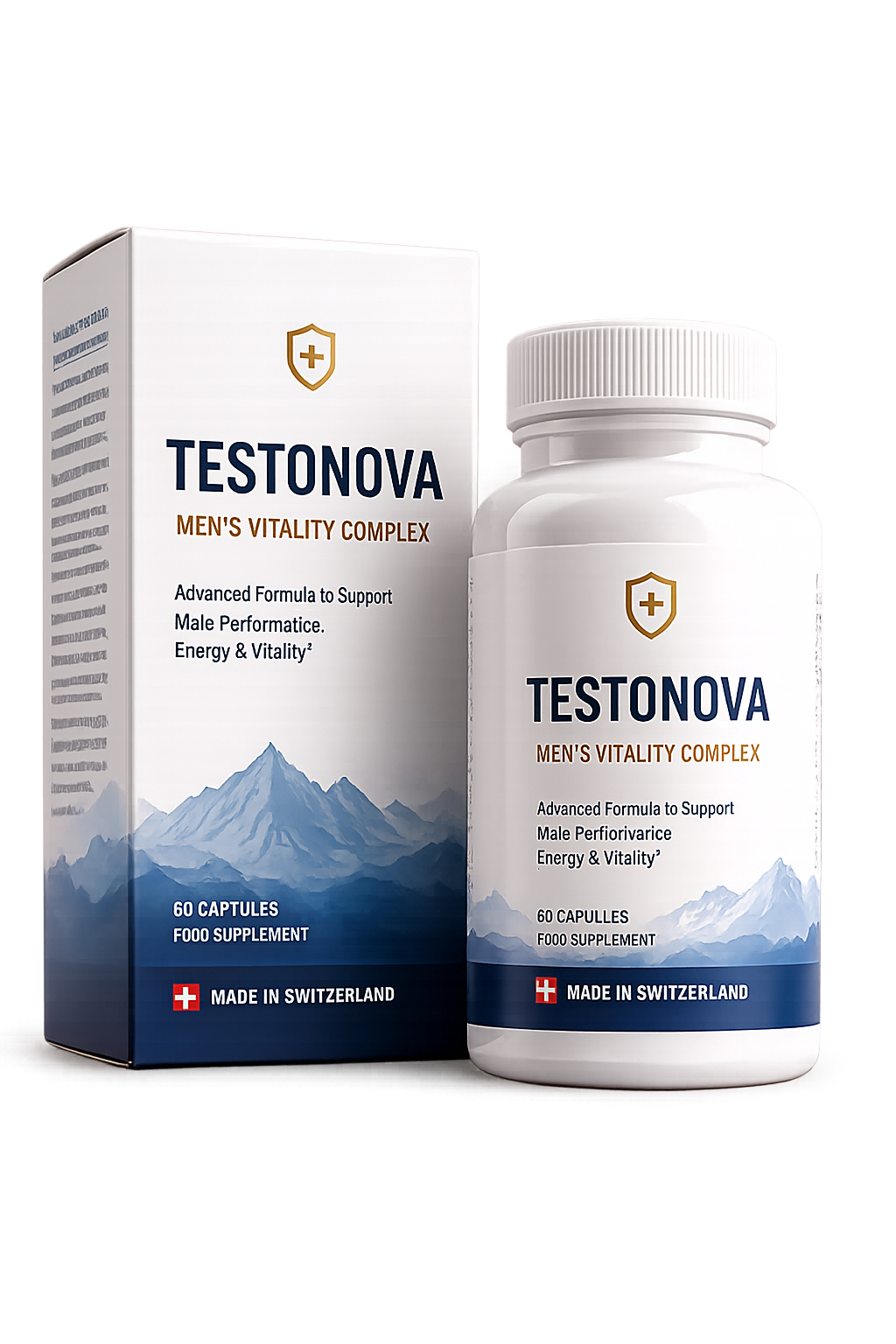 Testonova — Bottle and packaging of the Men's Vitality Complex